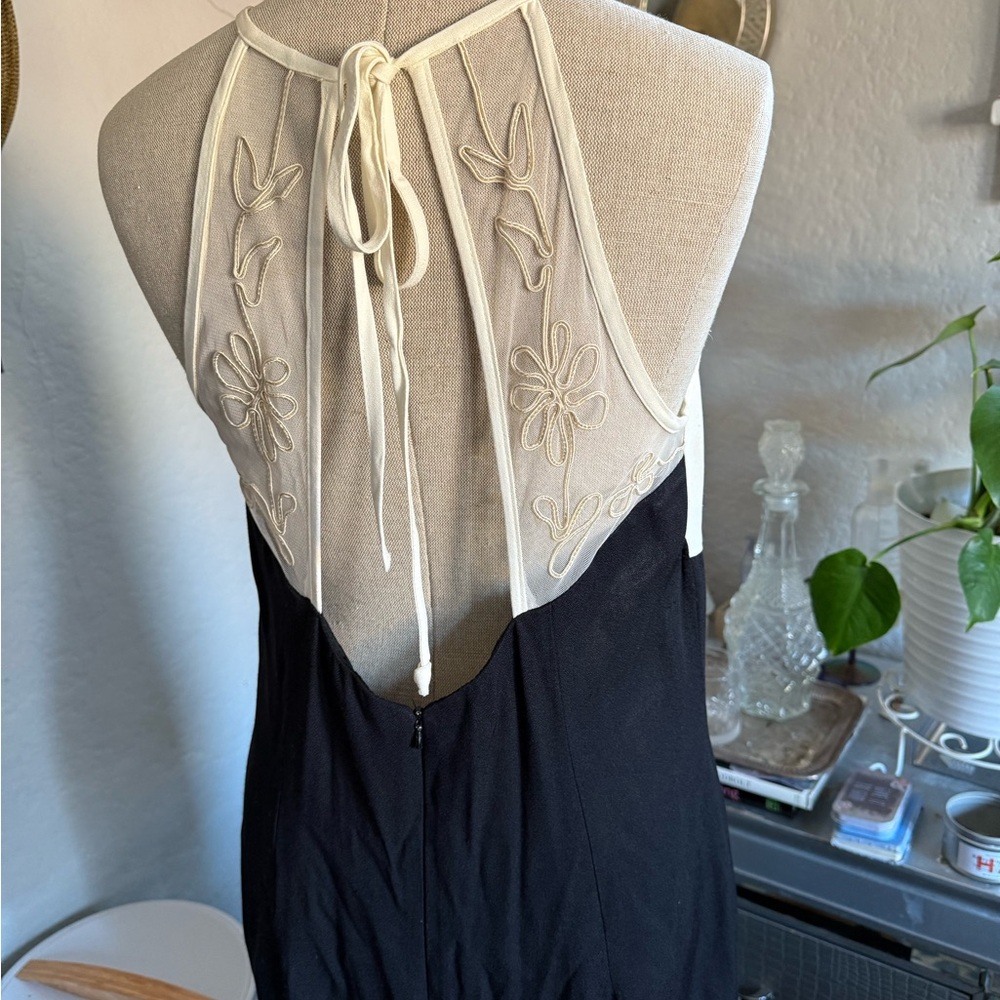 Vintage Rampage Black and Cream Dress
